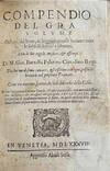 COMPENDIO DEL GRAN VOLVME DELL'ARTE DEL BENE LEGGIADRAMENTE SCRIVERE...