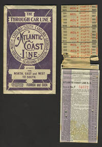 image of Atlantic Coast Line RR, 1918 signed & stamped ticket, with original envelope