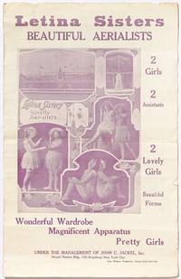 [Poster] Letina Sisters: Beautiful Aerialists, circa 1925