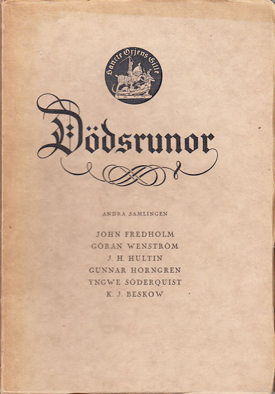 Dödsrunor. Andra samlingen. [Utg. av] Sancte…