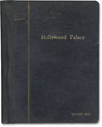 The Hollywood Palace (Original screenplay for the 1965 television episode, specially bound copy belonging to Groucho Marx, with his annotations throughout)