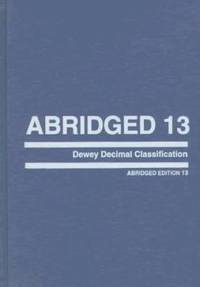 Abridged Dewey Decimal Classification and Relative Index