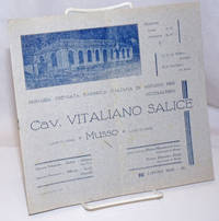 image of Cav. Vitaliano Salice, primaria premiata fabbrica italiana di astucci per occhialeria. Listino 1933 - XI