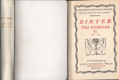 SKRIFTER XI. DIKTER TILL ENSKILDA. IV 1790-1793.