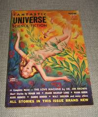 Fantastic Universe Science Fiction March 1954 by Edited by Beatrice Jones with stories by Frank Belknap Long , Jim Brown, Roger Dee, Mann Rubin and others - 1954