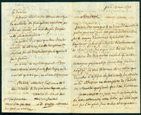 Autograph letter signed, 4pp., concerning hospital sanitation by Louis Bernard Guyton de Morveau - 1808 - from Jeremy Norman & Co., Inc. (SKU: 22254)