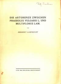 Die Artgrenze zwischen Phaseolus vulgaris L. und…
