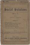 Social Solutions No. 6 - Ed. by Edward Howland, with translation by Marie Howland