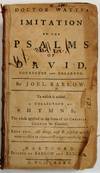 DOCTOR WATTS'S IMITATION OF THE PSALMS OF DAVID, CORRECTED AND ENLARGED. BY...TO WHICH IS ADDED A COLLECTION OF HYMNS; THE WHOLE APPLIED TO THE STATE OF THE CHRISTIAN CHURCH IN GENERAL