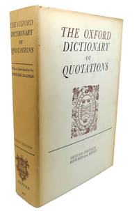image of THE OXFORD DICTIONARY OF QUOTATIONS