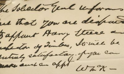 President William McKinley Writes His Secretary of the Interior Approving an Appointment as Inspector of Timber