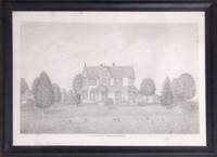 “Newstead Lawn, Home of JPC Duncan”: anonymous architectural rendering, pencil on paper