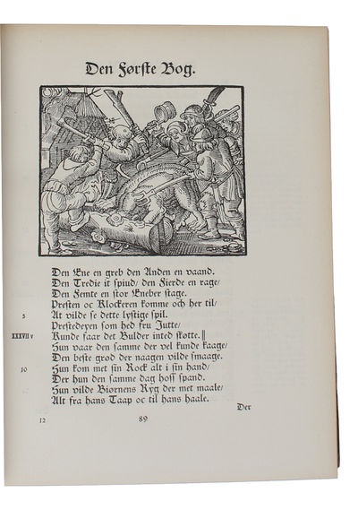 En Ræffue Bog. Herman Weigeres Oversættelse af Reinke de Vos. Udg.ved Niels Møller. ordbog af R.Sandfeld Jensne. 2 Bd. (1. Text. 2.Oplysninger og Ordbog). (photo 3)