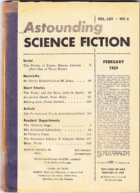 Astounding Science Fiction, February 1959 (Volume 62, Number 6) by John W. Campbell Jr.; Murray Leinster; Clavin Knox; Robert Silverberg; John A. Sentry; Algis Budry; Peter Bailey; by Frank Herbert; Leonard Lockhard - February 1959