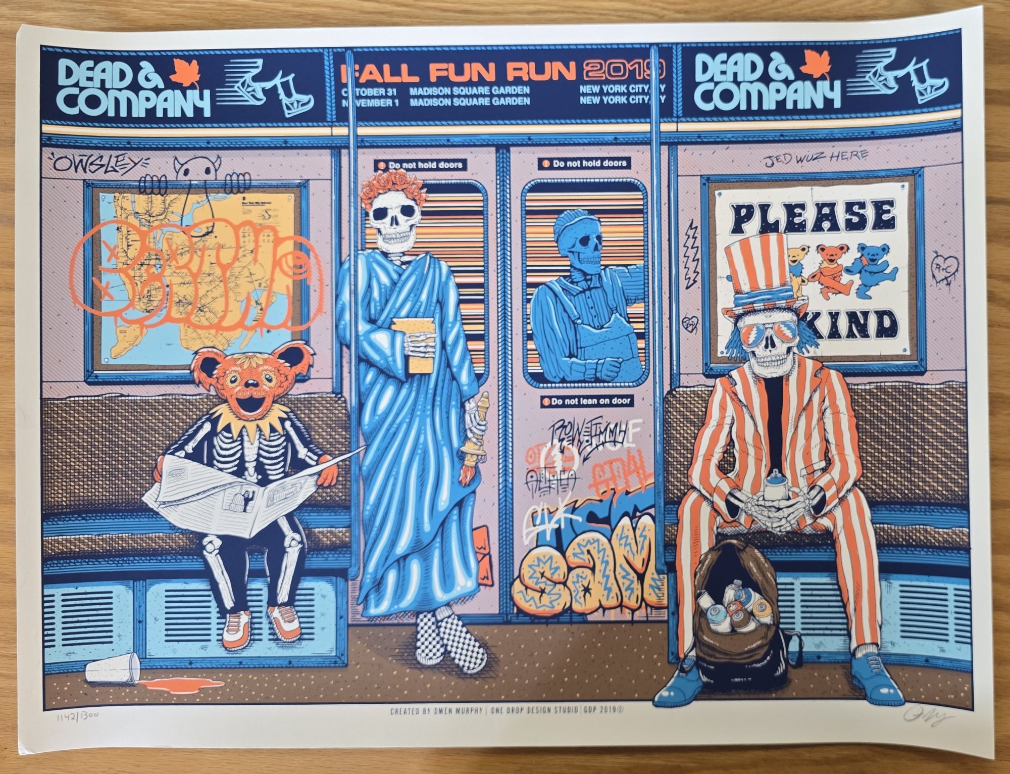 Dead & Company Poster Madison Square Garden 2019 e