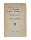 Hoofdstukken van Canoniek Huwelijksrecht... Utrecht, 1946