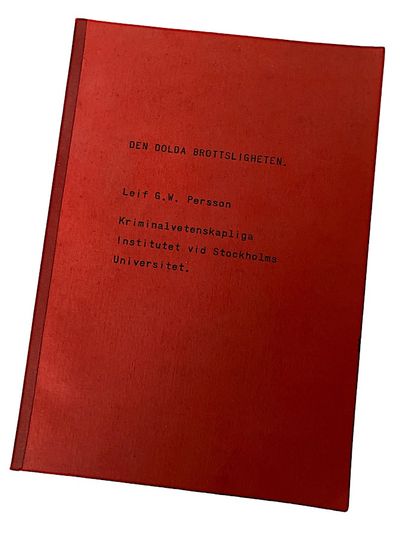 Den dolda brottsligheten. Några synpunkter på den…