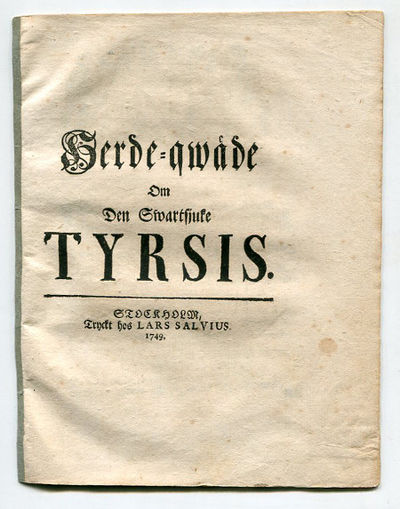 Herde-qwäde om den swartsjuke Tyrsis.