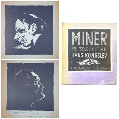 Miner. 18 Træsnit af Hans Kongslev.