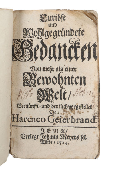 Curiöse und Wohlgegründete Gedancken Von mehr…