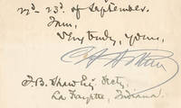 As President Garfield's Condition Grows Hopeless After the Attempt on His Life, Soon-to-be President Chester A. Arthur Is Unable to Attend a Reunion of Civil War Soldiers This is one of only four letters of Arthur as Vice President we have found offered at public sale in many decades, the last being a decade ago