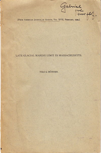 Late Glacial Marine Limit in Massachusetts. [From…