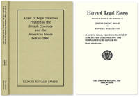 A List of Legal Treatises Printed in the British Colonies and the.. by Eldon Revare James - Hardcover - 2002 - from The Lawbook Exchange Ltd (SKU: 33630)