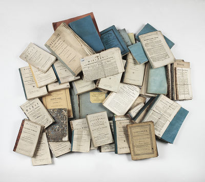 A fascinating collection of about 84 booksellers’ catalogues, mostly German, dating from 1795 to 1840, all coming from the Wittelsbach library of the dukes and kings of Bavaria