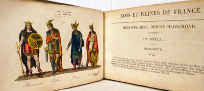 Les Rois Et Reines De France En Estampes, Ou Abrege Historique Et Chronologique De Chaque Regne, Suivi Du Tableau Des Moeurs Et Usages Des Francais Sous Chaque Race