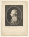 Fine bust-length aquatint portrait engraving by Queneday