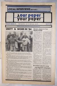 image of Our Paper, Your Paper; the gay family paper of the Santa Clara Valley; vol. 3, #14, July 11, 1984
