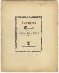 [Op. 7]. Quartett für zwei Violinen, Viola und Violoncello Op. 7. [Parts]