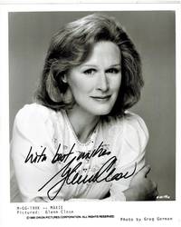 cover of SIGNED AND INSCRIBED Publicity Photograph of Glenn Close in "Maxie"