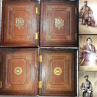 1870 YALE UNIVERSITY YEARBOOK 1ST EDITION 200 PHOTOGRAPHS SIGNED 2 VOLUME SET FOLIO LEATHER by Yale University - Signed First Edition - 1870 - from Roga Books (SKU: 37)