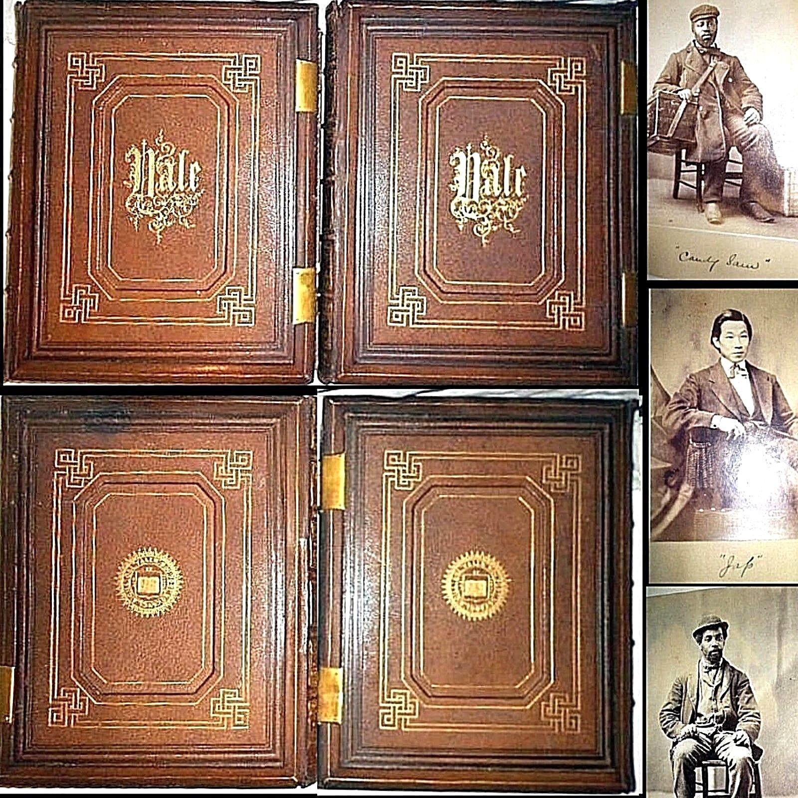 1870 YALE UNIVERSITY YEARBOOK 1ST EDITION 200 PHOTOGRAPHS SIGNED 2