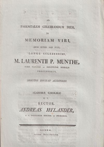 Ad parentalem celebrandum diem in memoriam viri,…