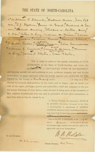 Separating the Loyal from the Disloyal in Reconstruction North Carolina