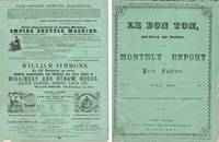 LE BON TON, JOURNAL DE MODES &amp; MONTHLY REPORT OF PARIS FASHIONS, JULY 1864  Volume 13, No. 7 by Various Contributors - 1864