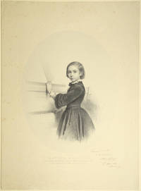 Fine large lithograph by Charles Baugniet (1814-1886) of the Portuguese child prodigy pianist and composer aged 8-1/2. With an autograph inscription signed "Arthur Napoleon" and dated April 17, 1856, Strasbourg in ink to lower right portion of mount
