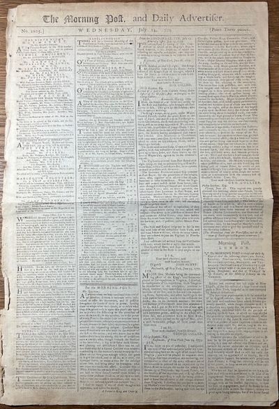 The Morning Post, and Daily Advertiser. Wednesday, July 14, 1779