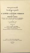View Image 2 of 2 for A lower Ladakhi version of the Kesar saga. Tibetan text; English abstract of contents; notes and voc... Inventory #67723