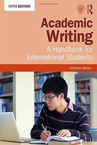 cover of Academic Writing: A Handbook for International Students