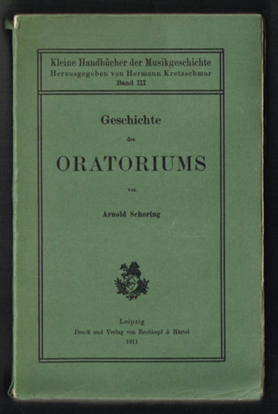 Geschichte des Oratoriums.
