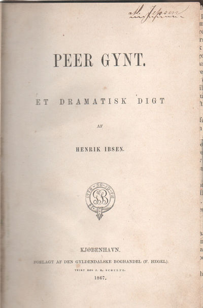 Peer Gynt.. Et dramatisk digt