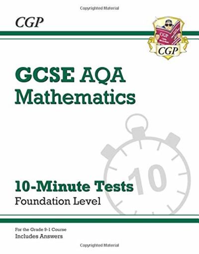 Grade 9 1 Gcse Maths Aqa 10 Minute Tests Foundation Includes Answers Perfect For Home Learning And 21 Assessments Cgp Gcse Maths 9 1 Revision By Cgp Books Paperback From World Of Books Ltd Sku Gor