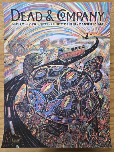 Dead & Company Poster Mansfield Xfinity Center 2021 exCollection Bill Walton