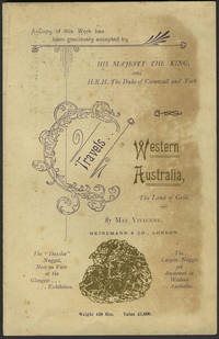 Travels in Western Australia. Prospectus