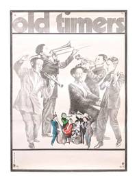 Publicity for the Polish Jazz Society - African American jazz band towering over modern jazz combo