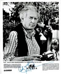 cover of SIGNED AND INSCRIBED Publicity Photograph of Director John Frankenheimer on an exterior location for the movie 52 PICKUP