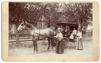 [Horse Drawn Carriage With Six People] [Cabinet Card]